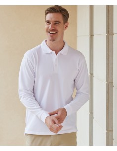 H-H478-Polo à manches longues Coolplus® pour homme 2